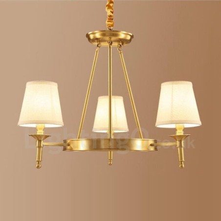 3 Light Rustic Lodge Integrovaný kovový medený luster 3 Light Rustic Lodge Integrovaný kovový medený luster