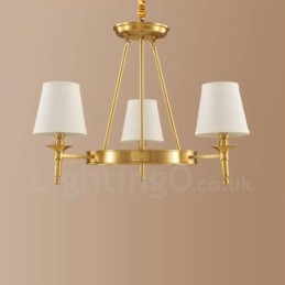 3 Light Rustic Lodge Integrovaný kovový medený luster