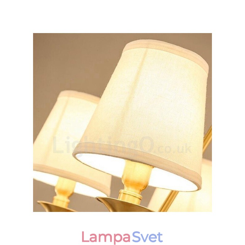 8 Integrovaný kovový luster Light Rustic Lodge
