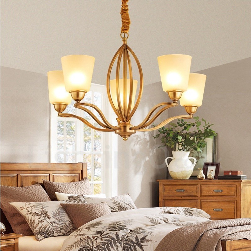 5 Integrovaný kovový luster Light Rustic Lodge