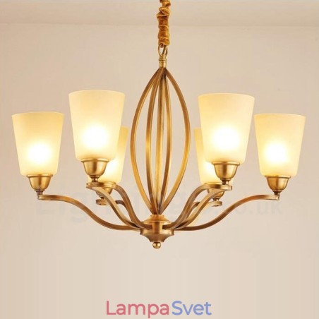 6 Integrovaný kovový luster Light Rustic Lodge 6 Integrovaný kovový luster Light Rustic Lodge