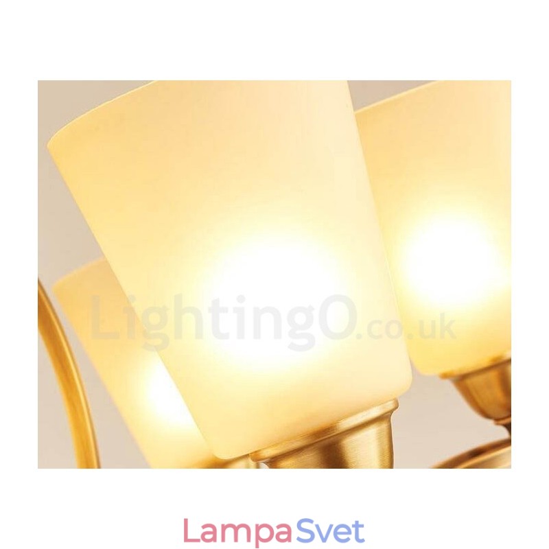 6 Integrovaný kovový luster Light Rustic Lodge