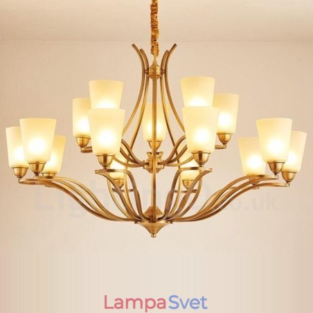 Integrovaný kovový luster 15 Light Rustic Lodge Integrovaný kovový luster 15 Light Rustic Lodge