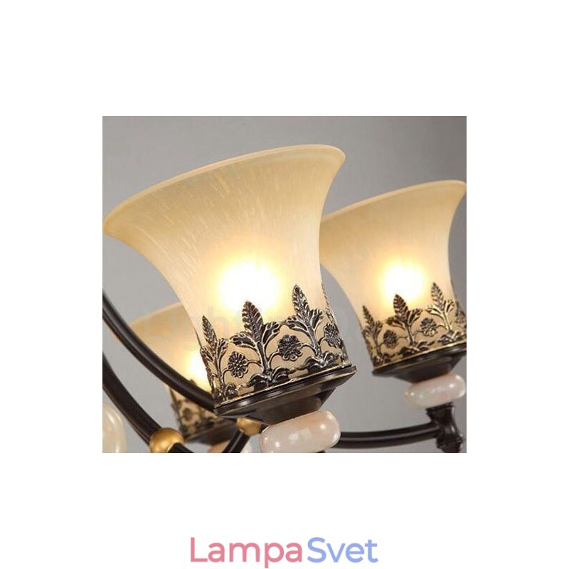 3 Ľahký tradičný klasický integrovaný kovový luster