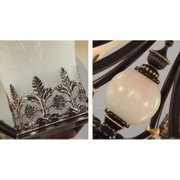 3 Ľahký tradičný klasický integrovaný kovový luster