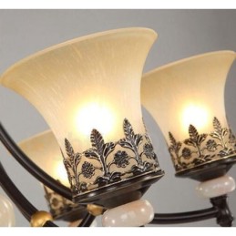 3 Ľahký tradičný klasický integrovaný kovový luster