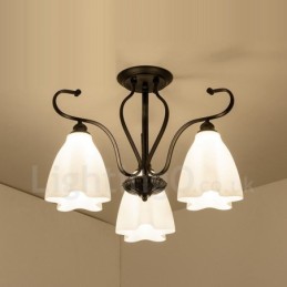 3 Integrovaný luster Light Rustic Lodge