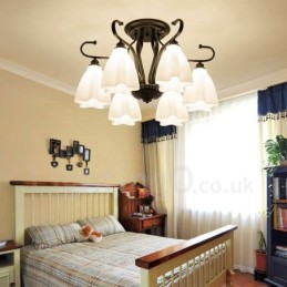6 Integrovaný luster Light Rustic Lodge