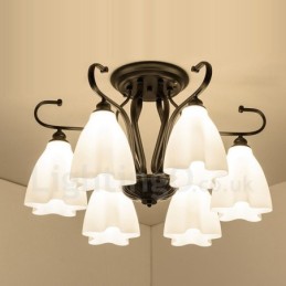 6 Integrovaný luster Light Rustic Lodge