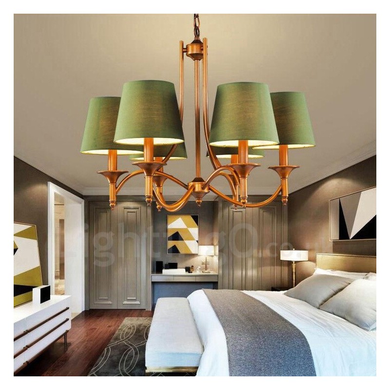 6 Integrovaný kovový luster Light Rustic Lodge