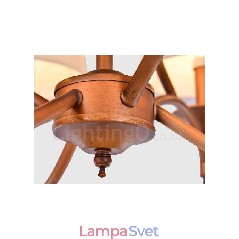 8 Integrovaný kovový luster Light Rustic Lodge