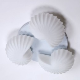 3 ľahké tradičné klasické integrované lustre so skleneným tienidlom
