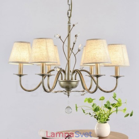 6 Integrovaný kovový luster Light Rustic Lodge 6 Integrovaný kovový luster Light Rustic Lodge