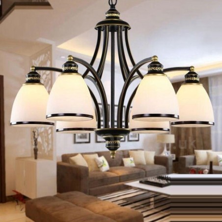 6 Integrovaný kovový luster Light Rustic Lodge 6 Integrovaný kovový luster Light Rustic Lodge