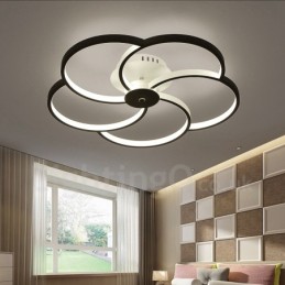 5 Ľahký moderný súčasný integrovaný kovový luster