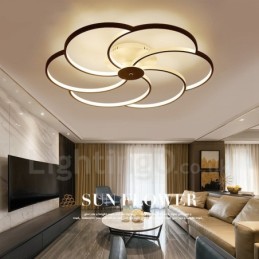 6 Ľahký moderný súčasný integrovaný kovový luster