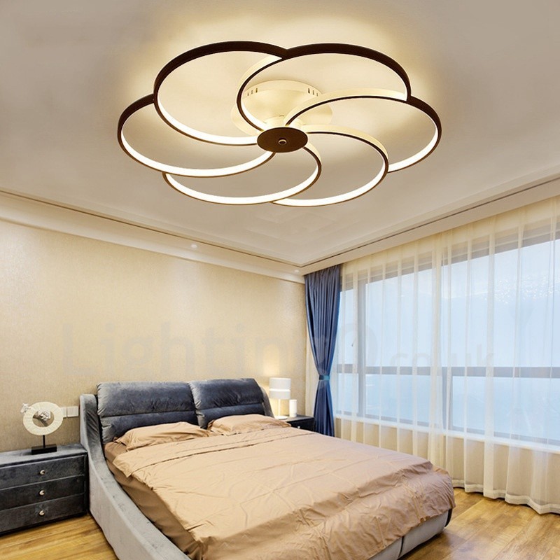 6 Ľahký moderný súčasný integrovaný kovový luster
