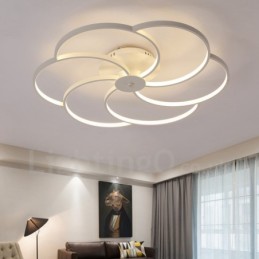 6 Ľahký moderný súčasný integrovaný kovový luster