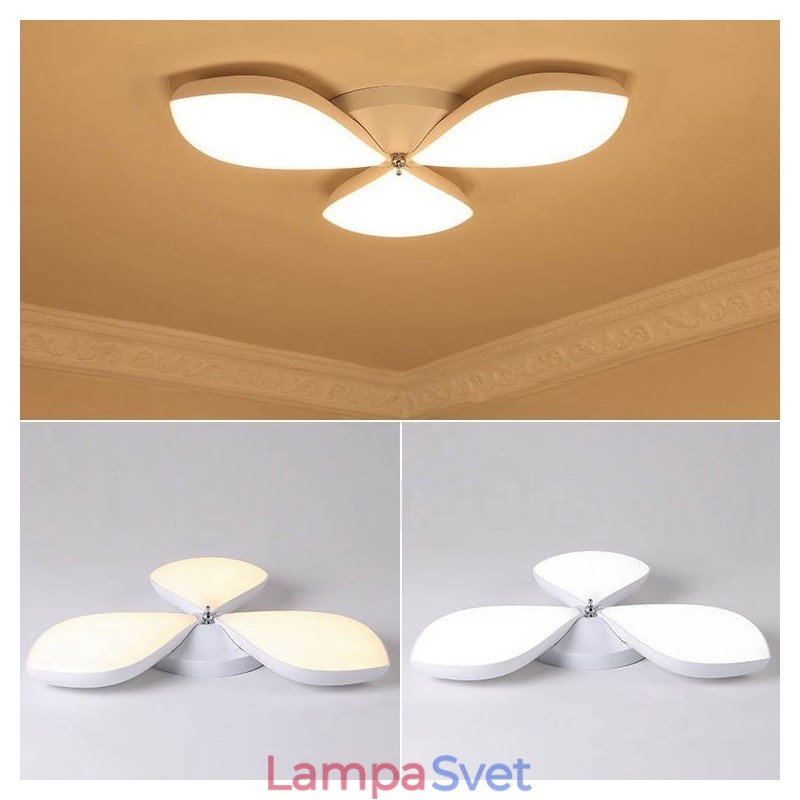 3 Ľahké Moderné súčasné integrované kovové svietidlo na zapustenú montáž