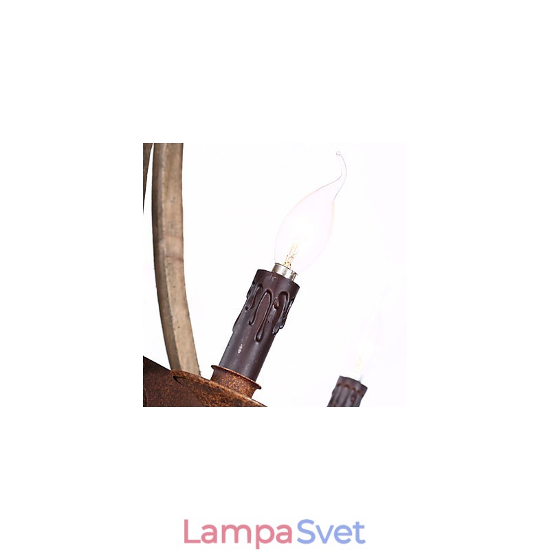 Vintage americký rustikálny drevený prívesok na víno Luster Lamp Liviing and Lamp