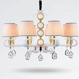 Látkový luster 8 Ľahká moderná minimalistická vysokokvalitná lampa
