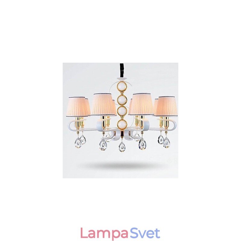 Látkový luster 8 Ľahká moderná minimalistická vysokokvalitná lampa