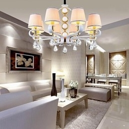 Látkový luster 8 Ľahká moderná minimalistická vysokokvalitná lampa