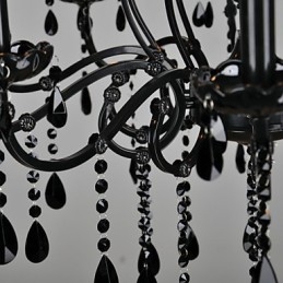Luster Crystal Modern Contemporary Crystal 10 Light Metal