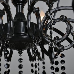Luster Crystal Modern Contemporary Crystal 10 Light Metal