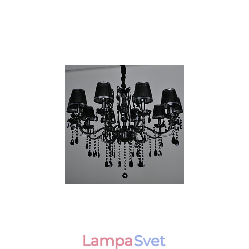 Luster Crystal Modern Contemporary Crystal 10 Light Metal