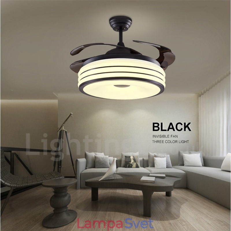 Moderné súčasné neviditeľné stropné ventilátory