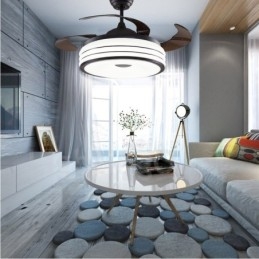 Moderné súčasné neviditeľné stropné ventilátory