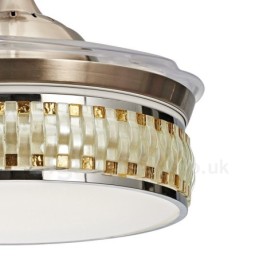Moderné súčasné neviditeľné stropné ventilátory