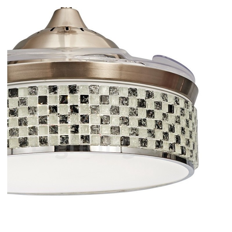 Moderné súčasné neviditeľné stropné ventilátory
