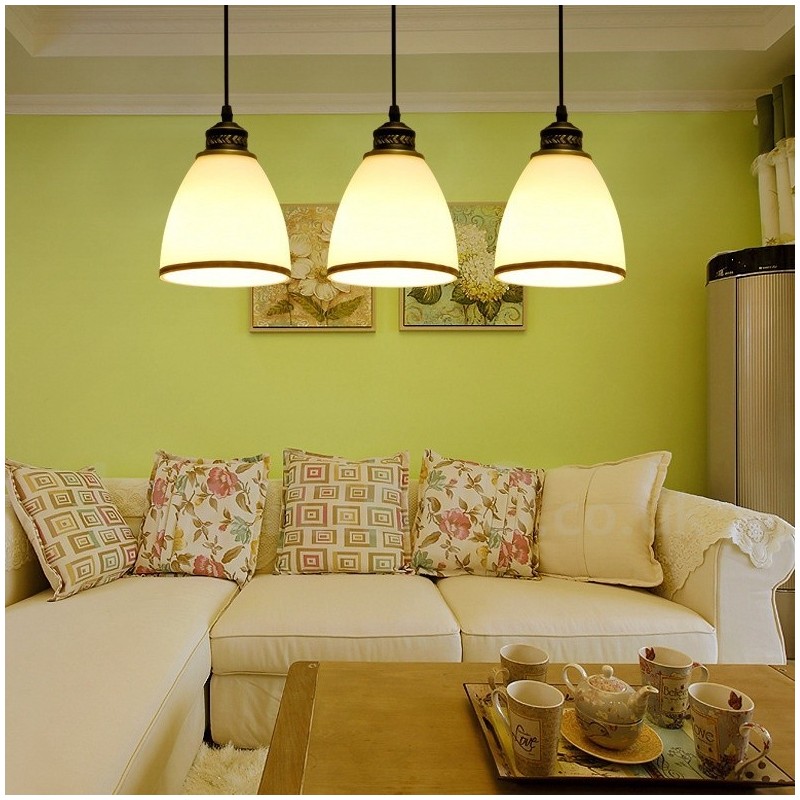 3 Light Rustic Lodge Integrované kovové závesné svietidlo