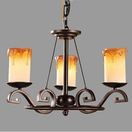 Štúdia The Antique Candle lamp Iron Chandelier