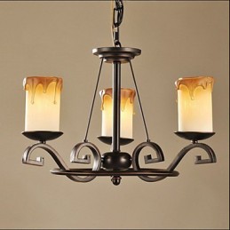 Štúdia The Antique Candle lamp Iron Chandelier