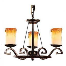 Štúdia The Antique Candle lamp Iron Chandelier