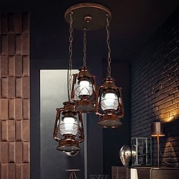 Kovové závesné svietidlo Rustic Lodge Vintage Retro Mini Style