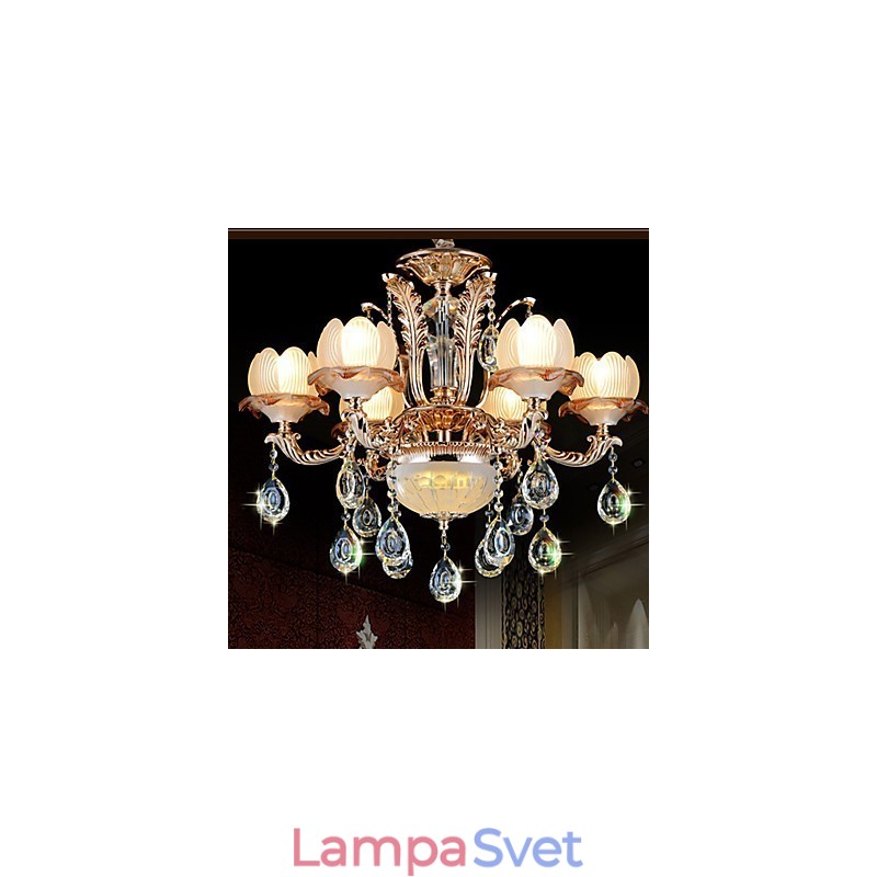 Závesné svietidlo European Style Crystal Simple Alloy Style Retro