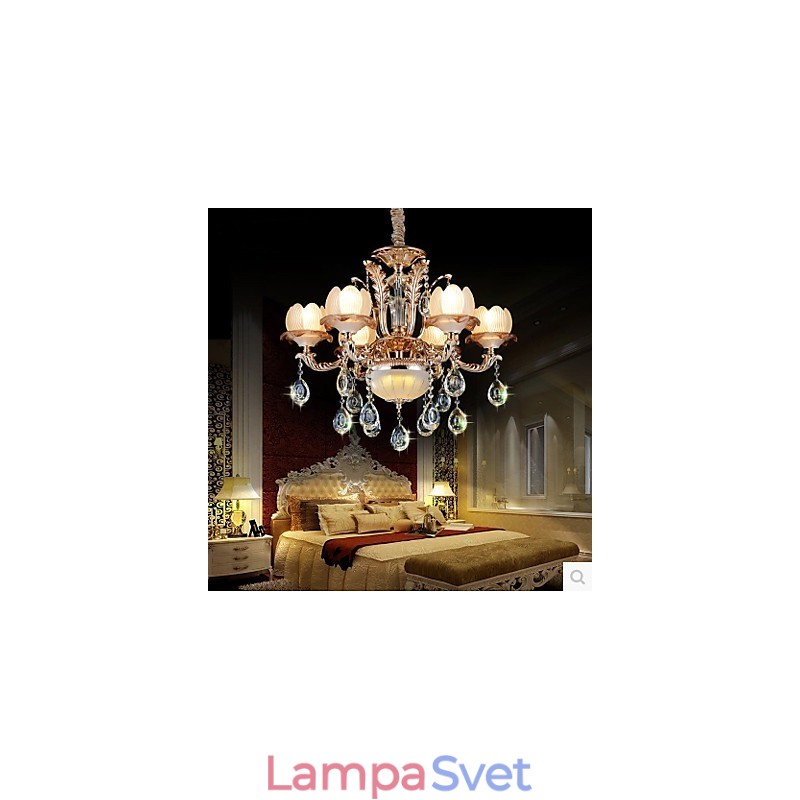 Závesné svietidlo European Style Crystal Simple Alloy Style Retro
