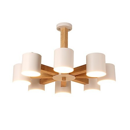 Luster s 8 svetlami Moderné Súčasné Tradičné Klasické Vintage Vidiecke Drevo Funkcia dreva Luster s 8 svetlami Moderné Súčasné Tradičné Klasické Vintage Vidiecke Drevo Funkcia dreva