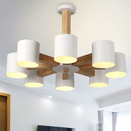 Luster s 8 svetlami Moderné Súčasné Tradičné Klasické Vintage Vidiecke Drevo Funkcia dreva