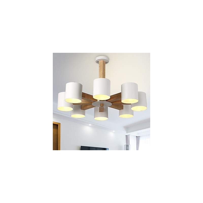 Luster s 8 svetlami Moderné Súčasné Tradičné Klasické Vintage Vidiecke Drevo Funkcia dreva