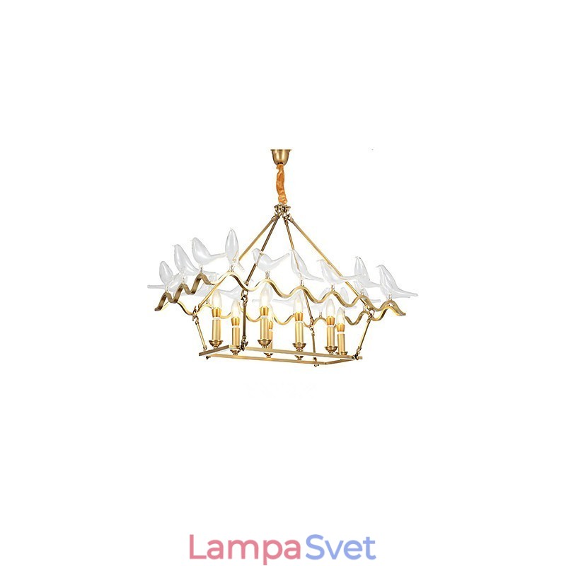 Moderný moderný mosadzný prvok pre dizajnérov kovový luster