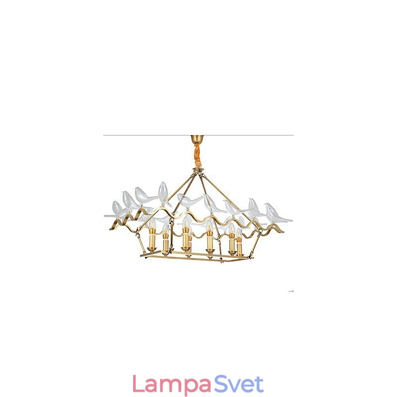 Moderný moderný mosadzný prvok pre dizajnérov kovový luster