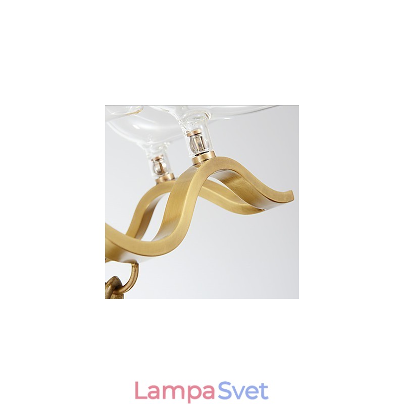 Moderný moderný mosadzný prvok pre dizajnérov kovový luster