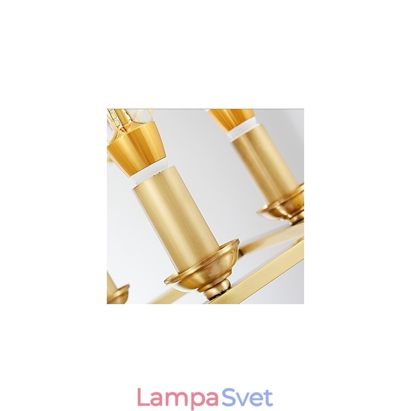 Moderný moderný mosadzný prvok pre dizajnérov kovový luster