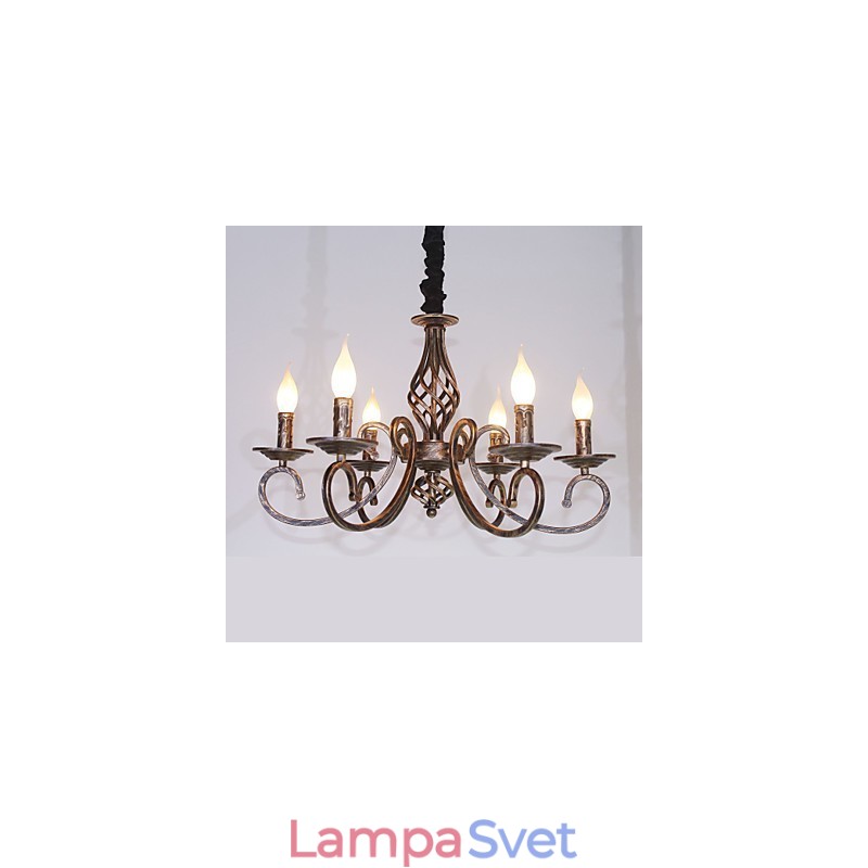 Retro jednoduchá lampa medená lampa sviečková lampa
