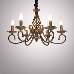 Retro jednoduchá lampa medená lampa sviečková lampa